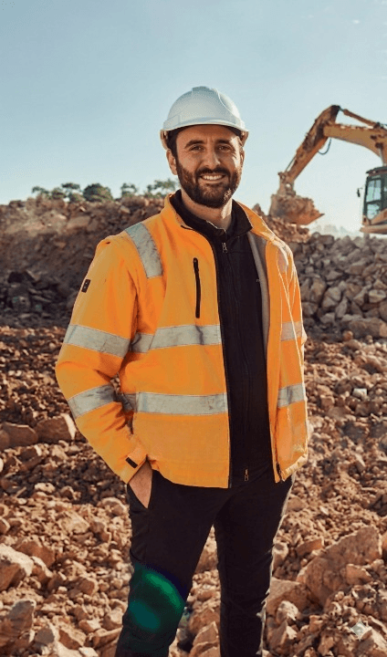 Matthew Guglielmino — Founder of FlowPilot Systems, on a civil construction site